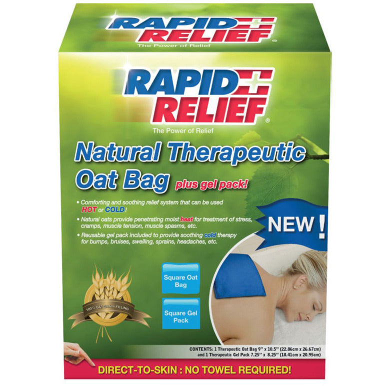 Natural Therapeutic Oat Bag C/W Gel Pack (Square)