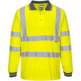 Portwest Hi-Vis Long Sleeved Polo