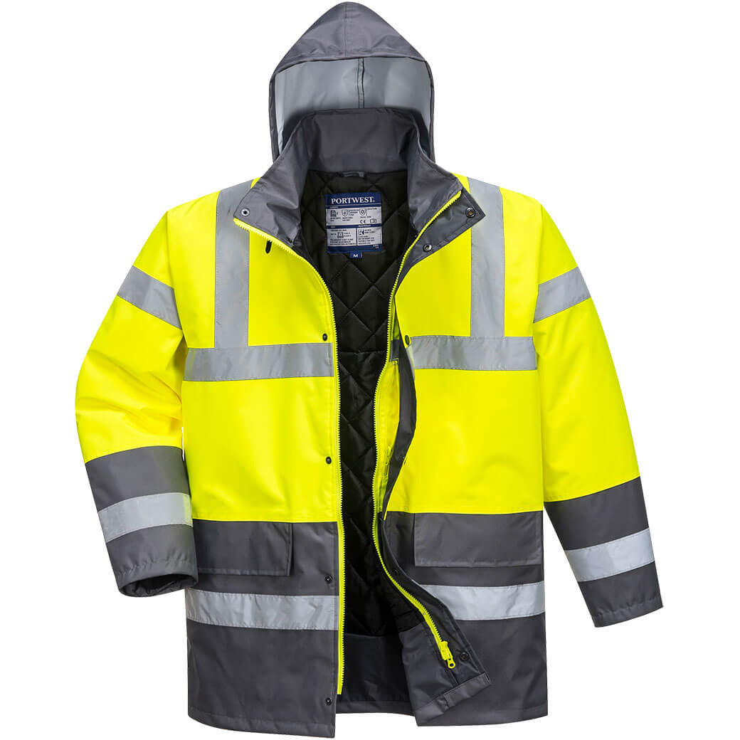 Portwest Hi-Vis Contrast Traffic Jacket