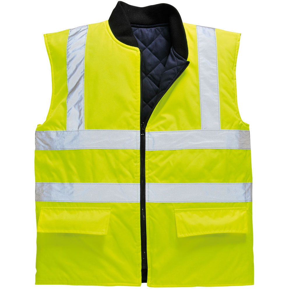 Portwest Hi-Vis Reversible Bodywarmer