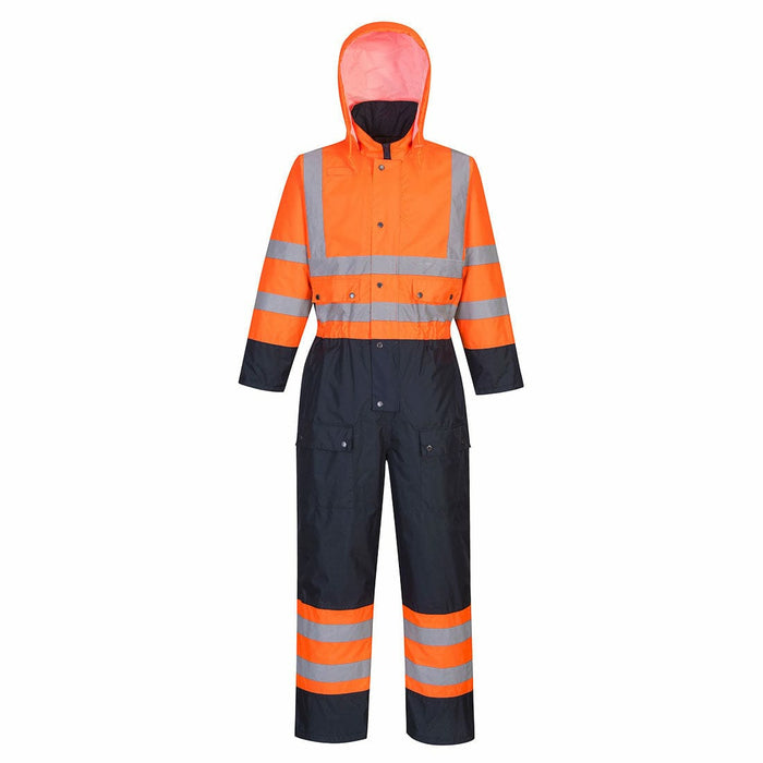 Portwest S485 - Hi-Vis Contrast Coverall - Lined