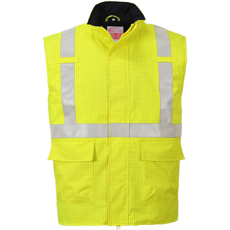 Portwest Bizflame Rain Hi-Vis Antistatic FR Bodywarmer