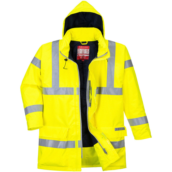 Portwest Bizflame Rain Hi-Vis Antistatic FR Jacket