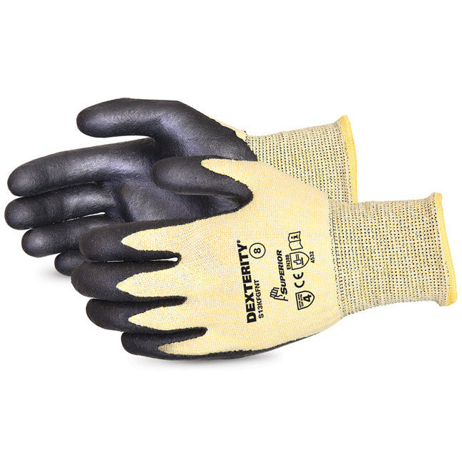 Dexterity┬« Nitrile Palm-Coated Cut-Resistant String-Knit Glove